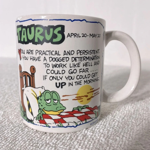 Vintage Contenova  Collection Korea Ceramic Taurus Mug - Picture 1 of 9